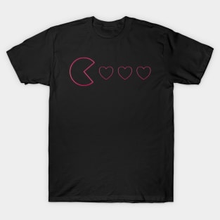 gamers happy valentines day hearts T-Shirt